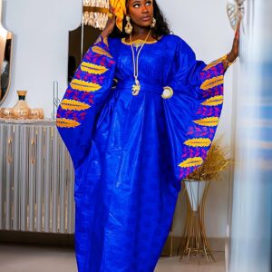 Royal Blue Lace Boubou