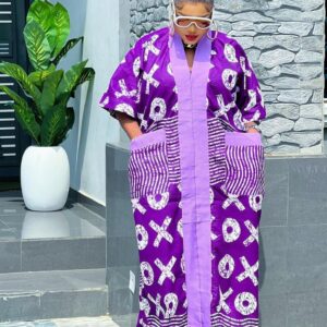 Purple mix  Lace Boubou